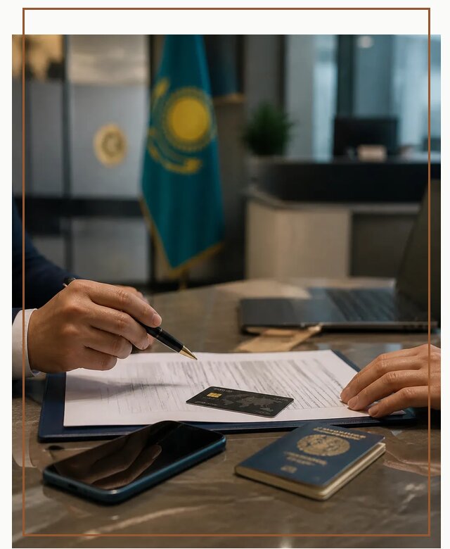 Открытие счета и банковской карты в Казахстане в Дюртюли